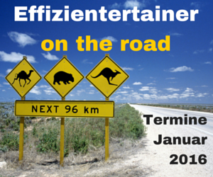 Effizientertainer on the road